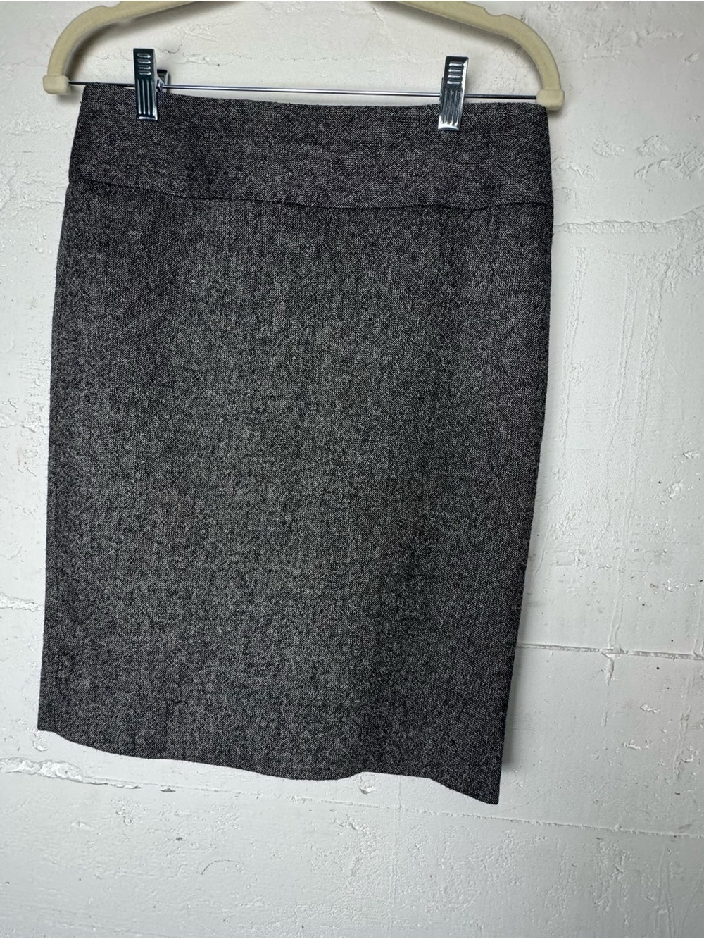 Banana Republic Skirt Womens 4 Gray‎ Wool Blend stretch Lined Classic Pencil
